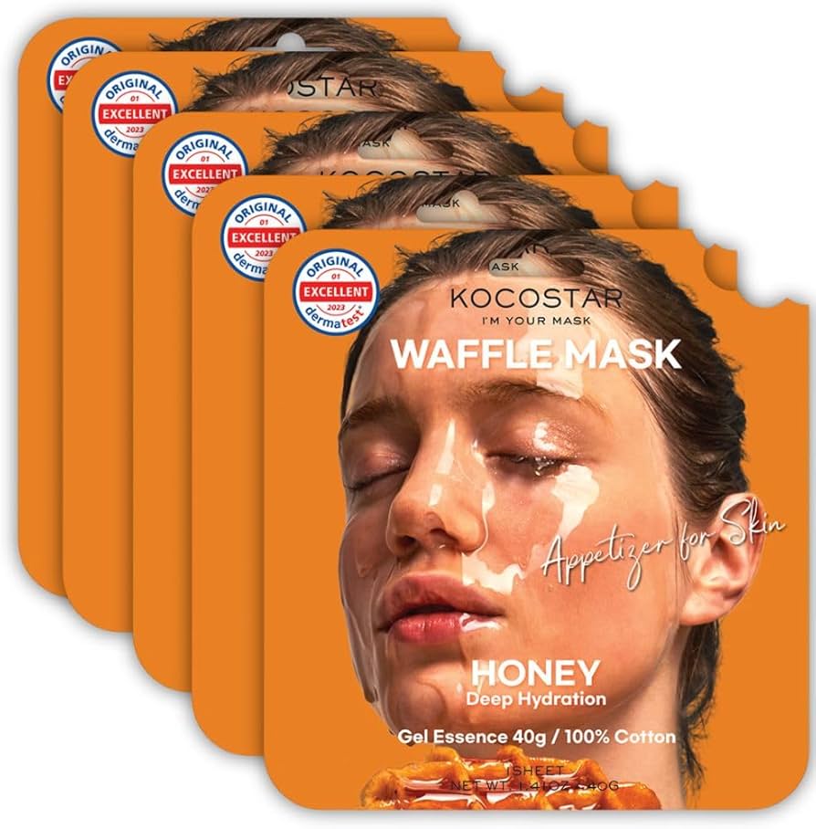 Amazon.co.jp: ココスター KOCOSTAR ワップルマスク ハニー 5枚セット
