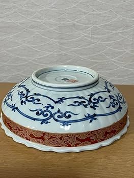 Amazon.co.jp: 龍峯窯 華やかな金彩九谷祥瑞大鉢 有田焼 深鉢 盛り鉢