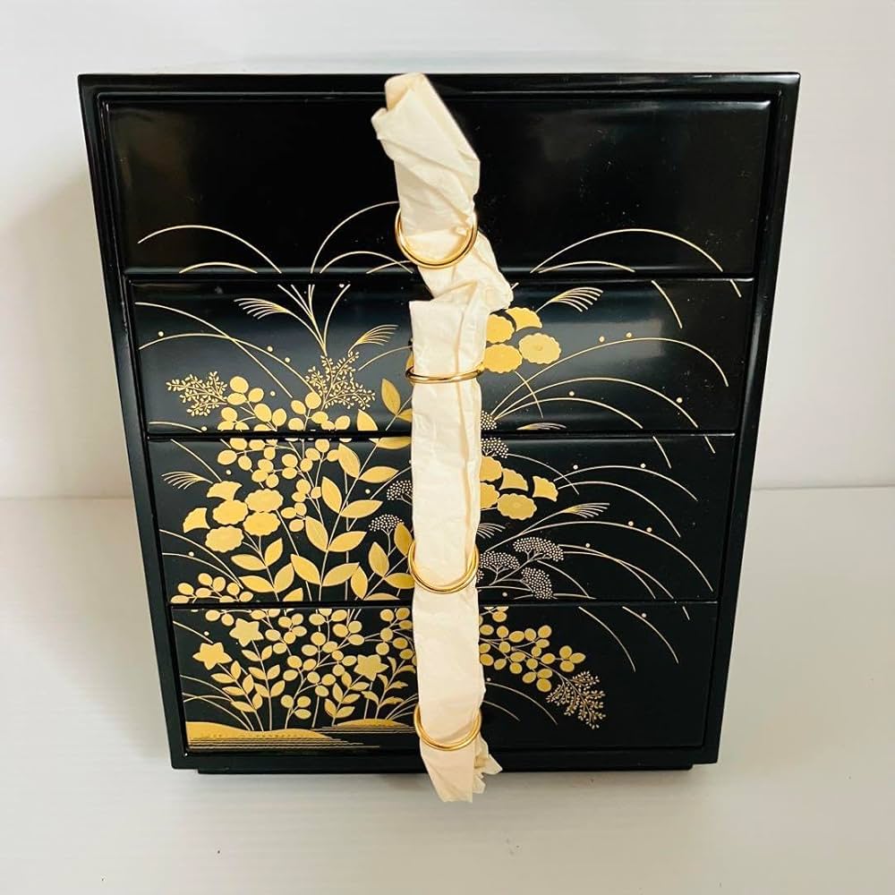 Amazon｜当時物／レトロ 資生堂花椿会 高台寺風蒔絵 小物箪笥 タンス