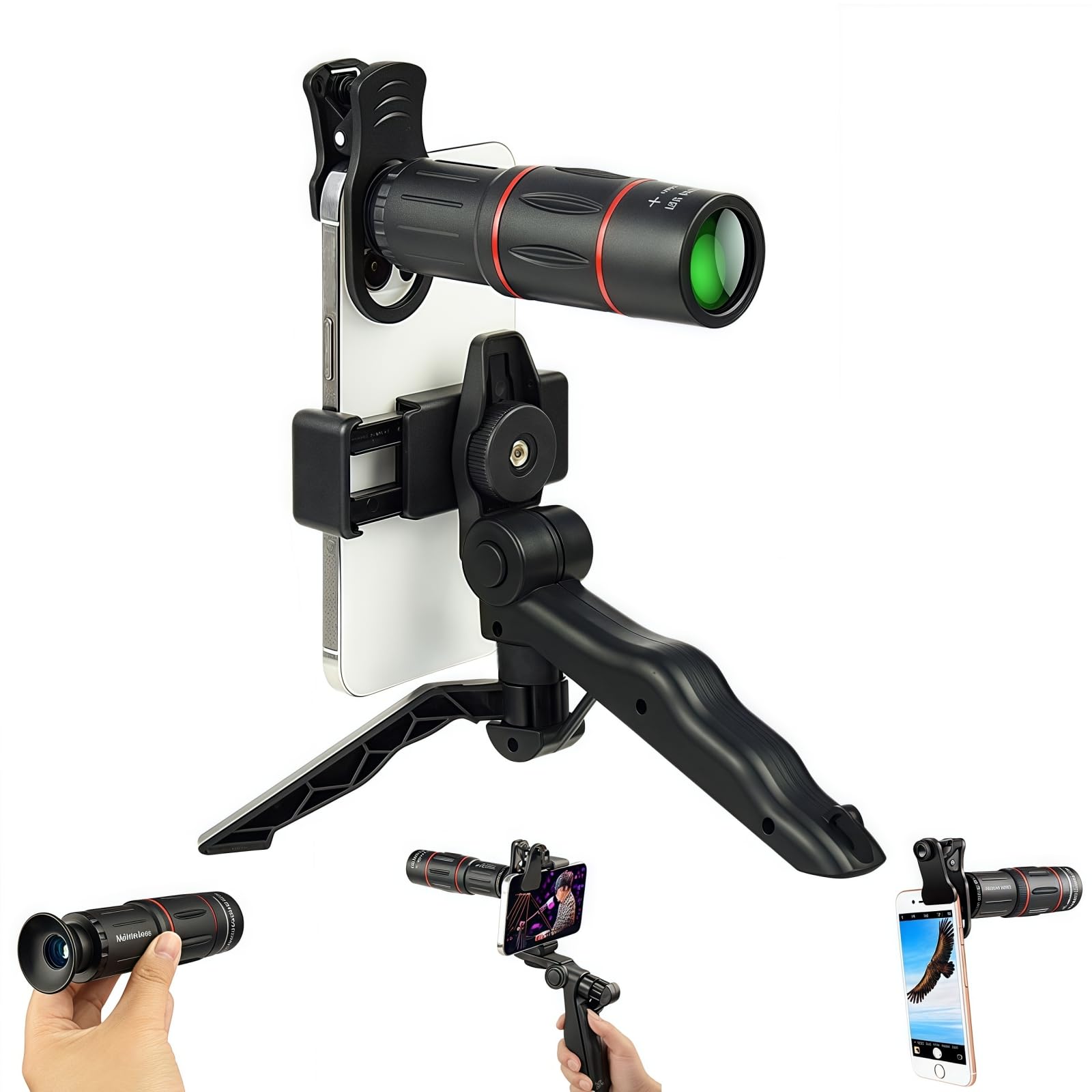 Amazon.co.jp: BUPVIOOD スマートフォン用望遠レンズ 28X HD22倍望遠