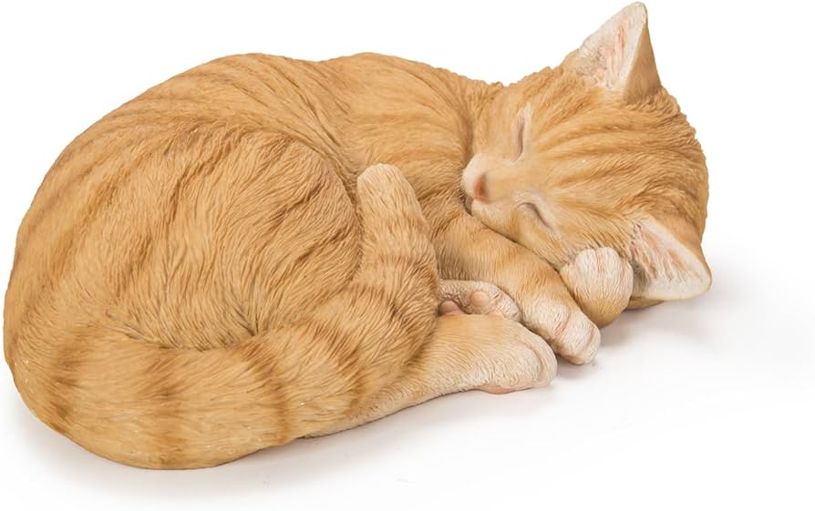 Amazon.co.jp: ウービア お眠り茶トラ猫(大) 28×21×11.3㎝ 人形