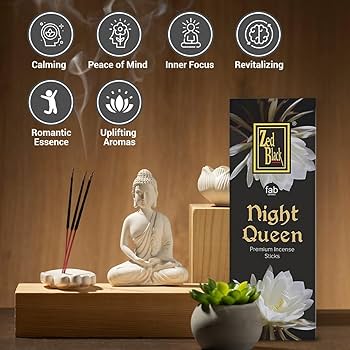 Amazon.com: ZED Black Night Queen Incense Sticks-20 Sticks per Box