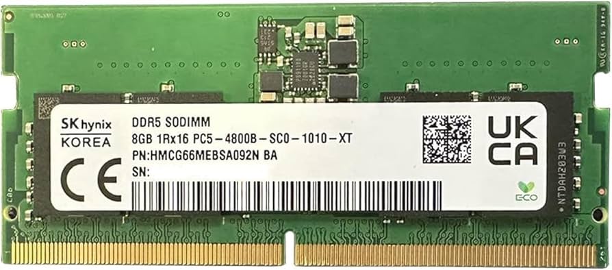 Amazon.co.jp: SK-Hynix 8GB DDR5 4800MHz SODIMM PC5-4800B-SC0 1Rx16