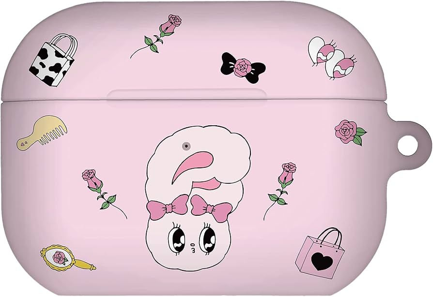 Amazon | Esther Bunny AirPodsプロケースキーホルダーハードPCシェル