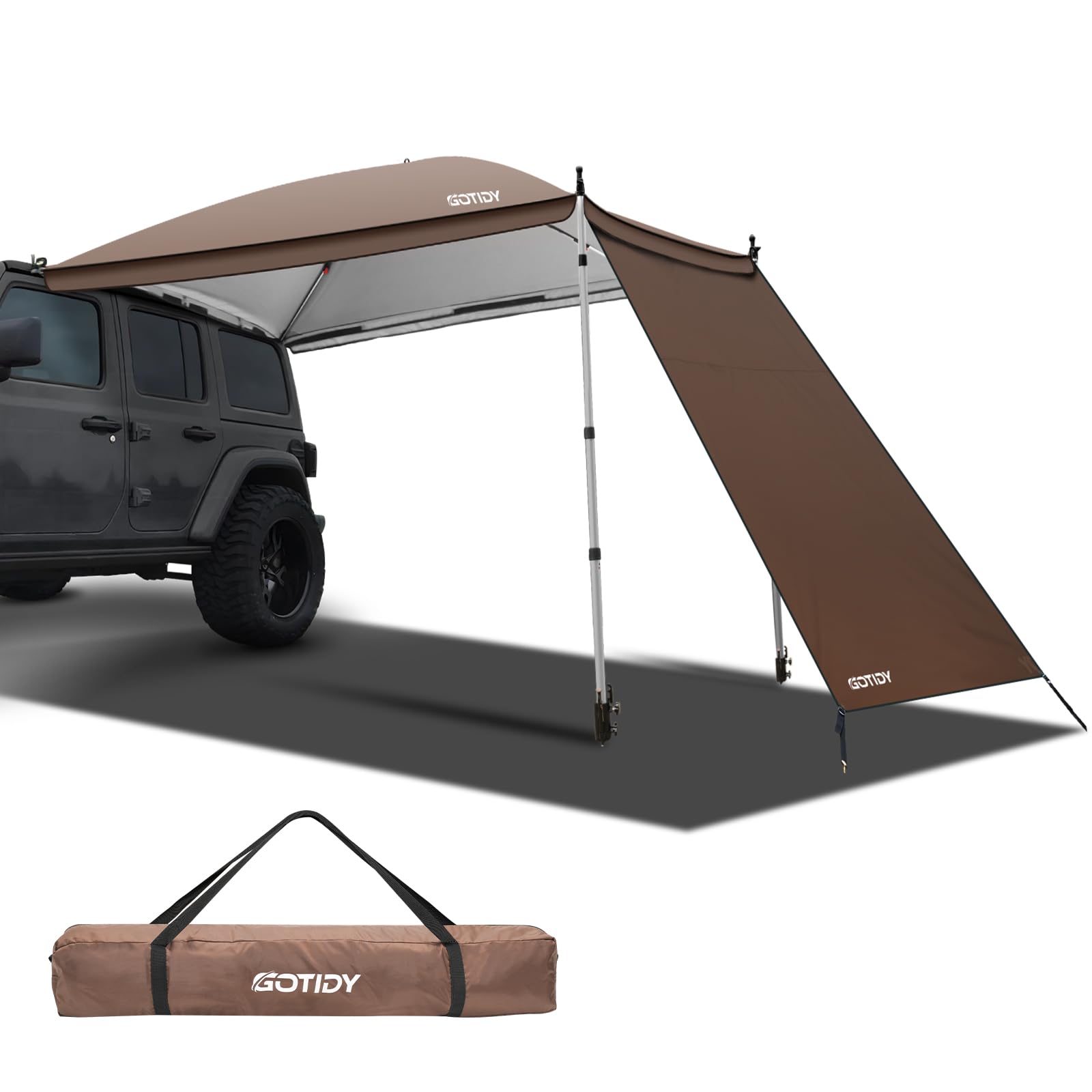 Amazon.co.jp: GOTIDYカーサイドタープ ワンタッチ 車 タープ