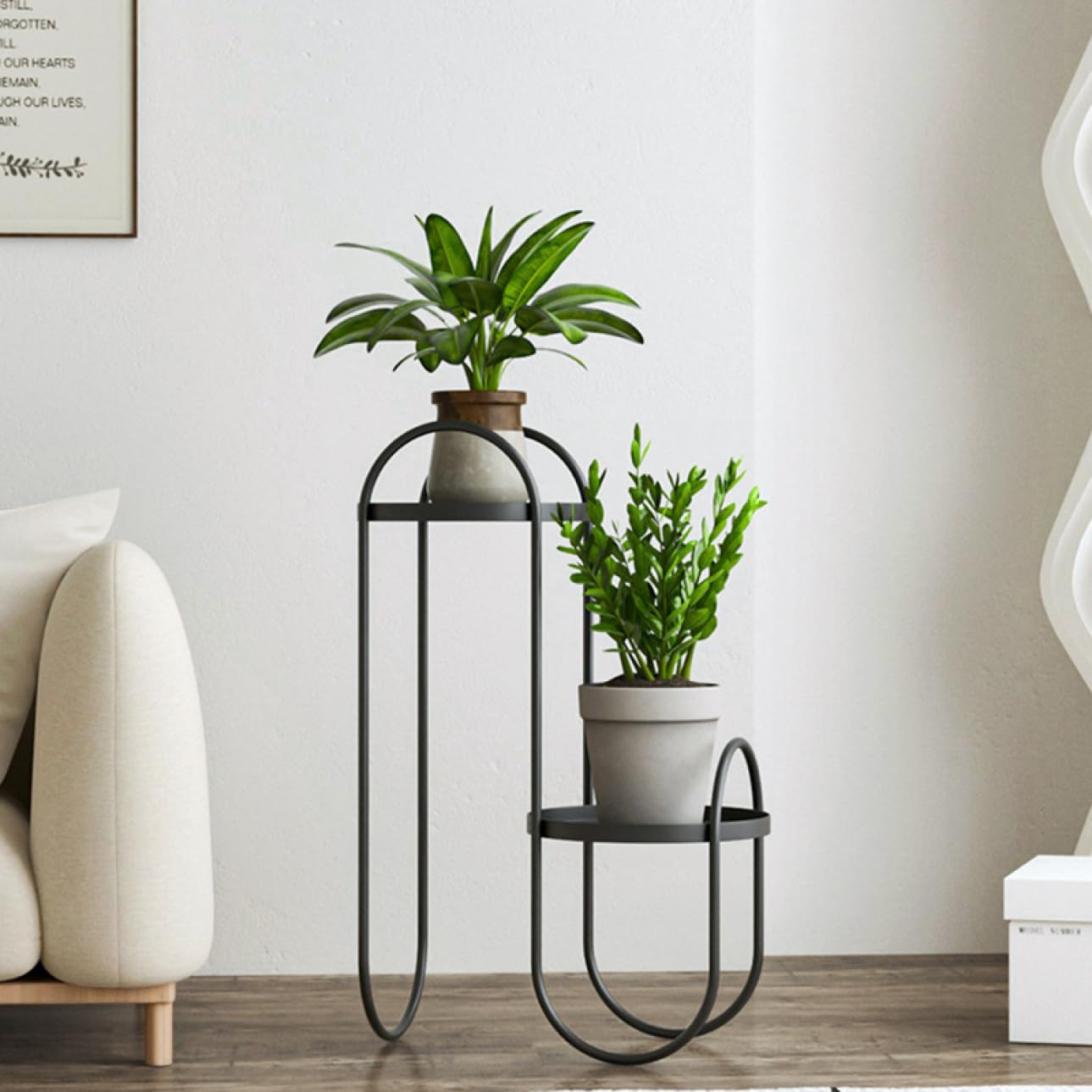 Amazon.co.jp: [GZGZ] 花台 玄関 飾り棚 フラワースタンド 室内