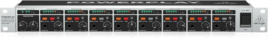 Amazon.co.jp: Behringer ヘッドフォンアンプ 8ch 1Uサイズ 2バンドEQ