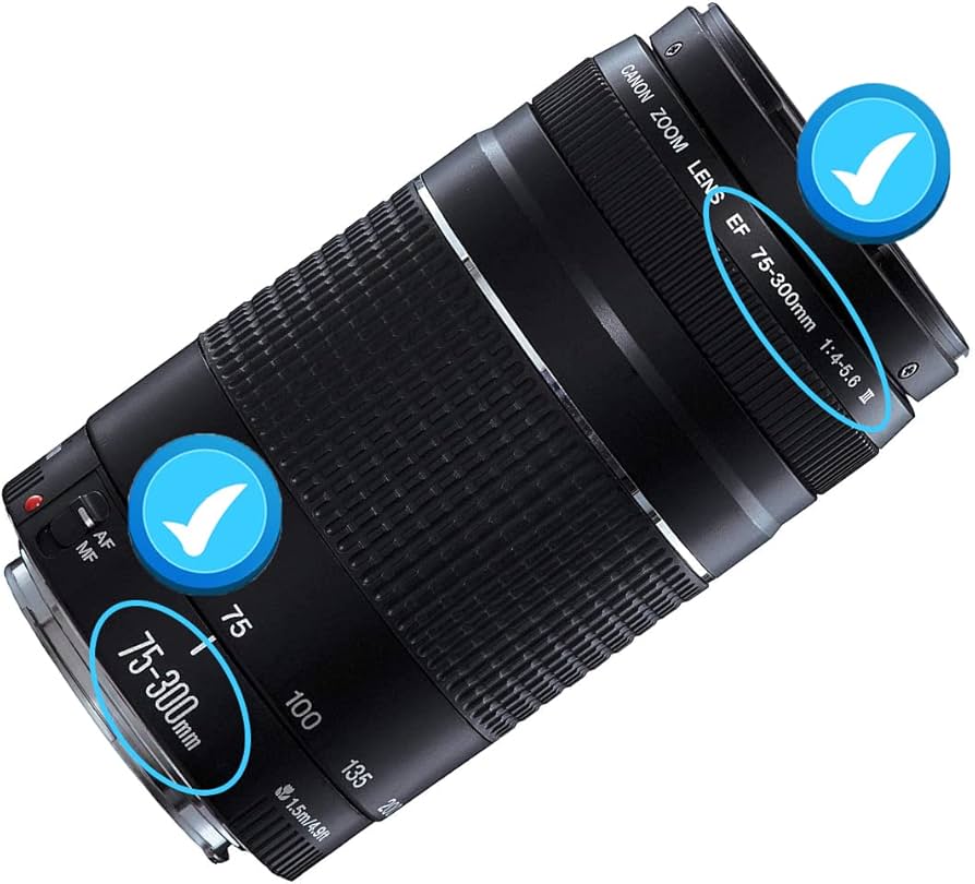 Amazon.com : 58mm Lens Cap Cover Compatible for Canon EF 75-300mm