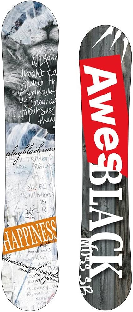 Amazon | 18-19 MOSS (モス) スノーボード 板 TOTO BLACK SOFTFLEX