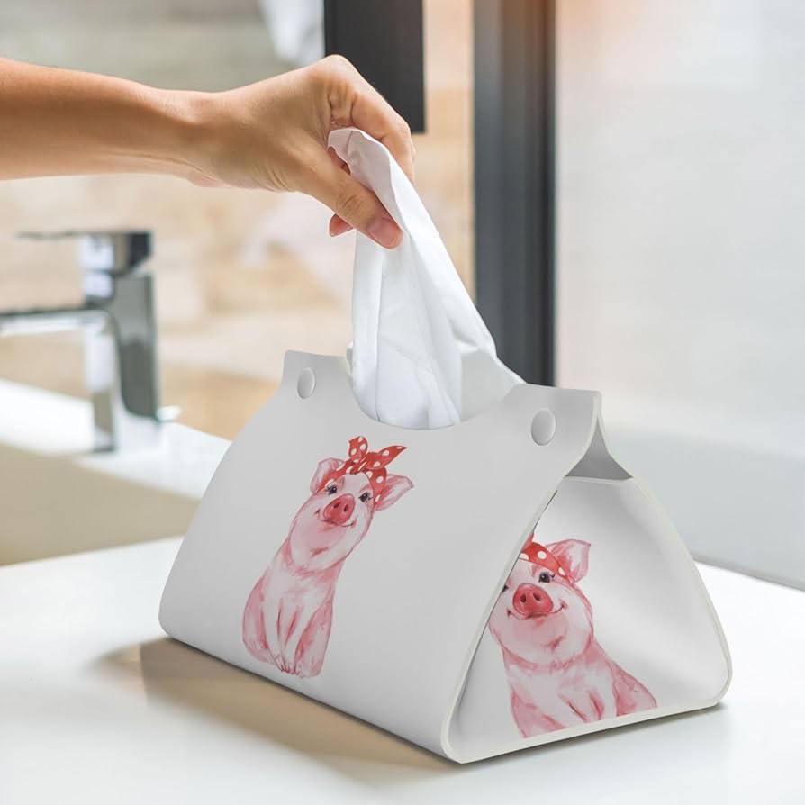 Amazon｜面白い 豚 ブタ ティッシュケース おしゃれ カバー ティッシュ