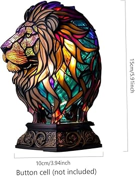 Amazon.co.jp : ステンドグラスランプ動物デスクランプヴィンテージ