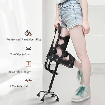 Amazon.co.jp: 歩行補助具 痛みのない膝用松葉杖 高さ調節可能 ハンズ