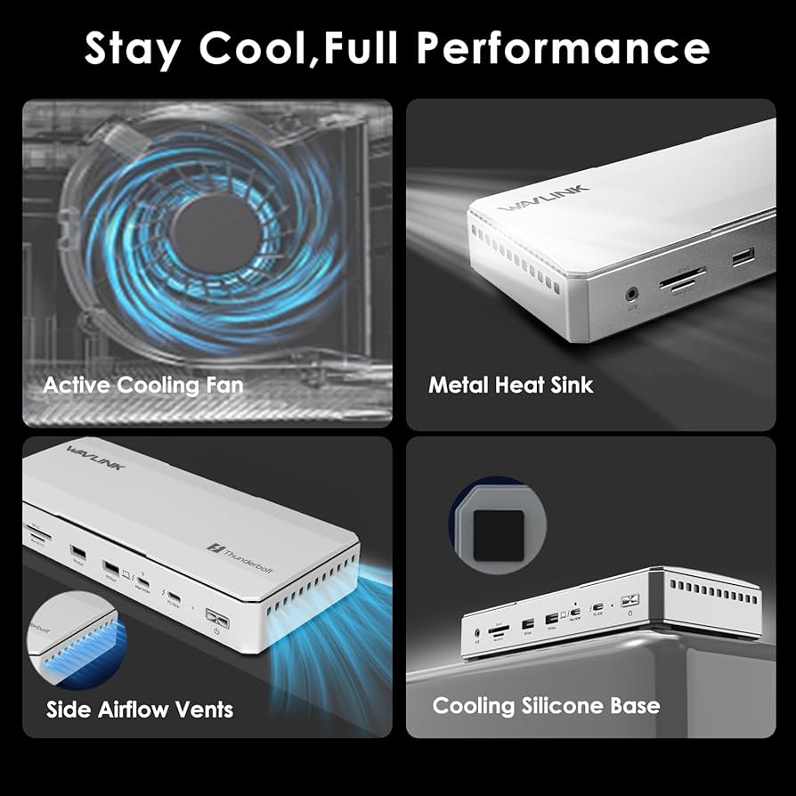 Amazon.co.jp: WAVLINK Thunderbolt 5 ドッキングステーション 12-in-1