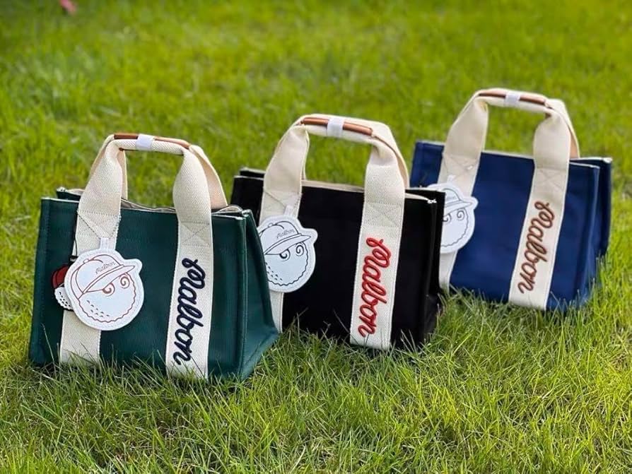 Amazon.co.jp: マルボンゴルフ malbon カートバッグ トートバッグ 黒