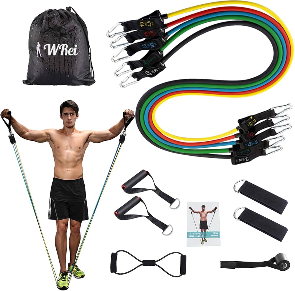 Amazon.co.jp: 【強化版】 トレーニングチューブ ゴムチューブ 筋トレ