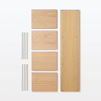 Amazon｜無印良品 スタッキングシェルフ・追加3段・オーク材 幅40×奥行