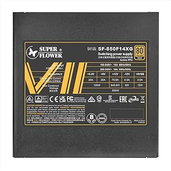 Amazon.co.jp: SUPERFLOWER ATX3.0電源 LEADEX VII GOLD 850W BK フル