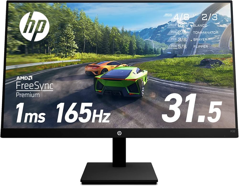 Amazon.co.jp: HP ゲーミングモニター 31.5インチ 2560×1440 1ms 165Hz