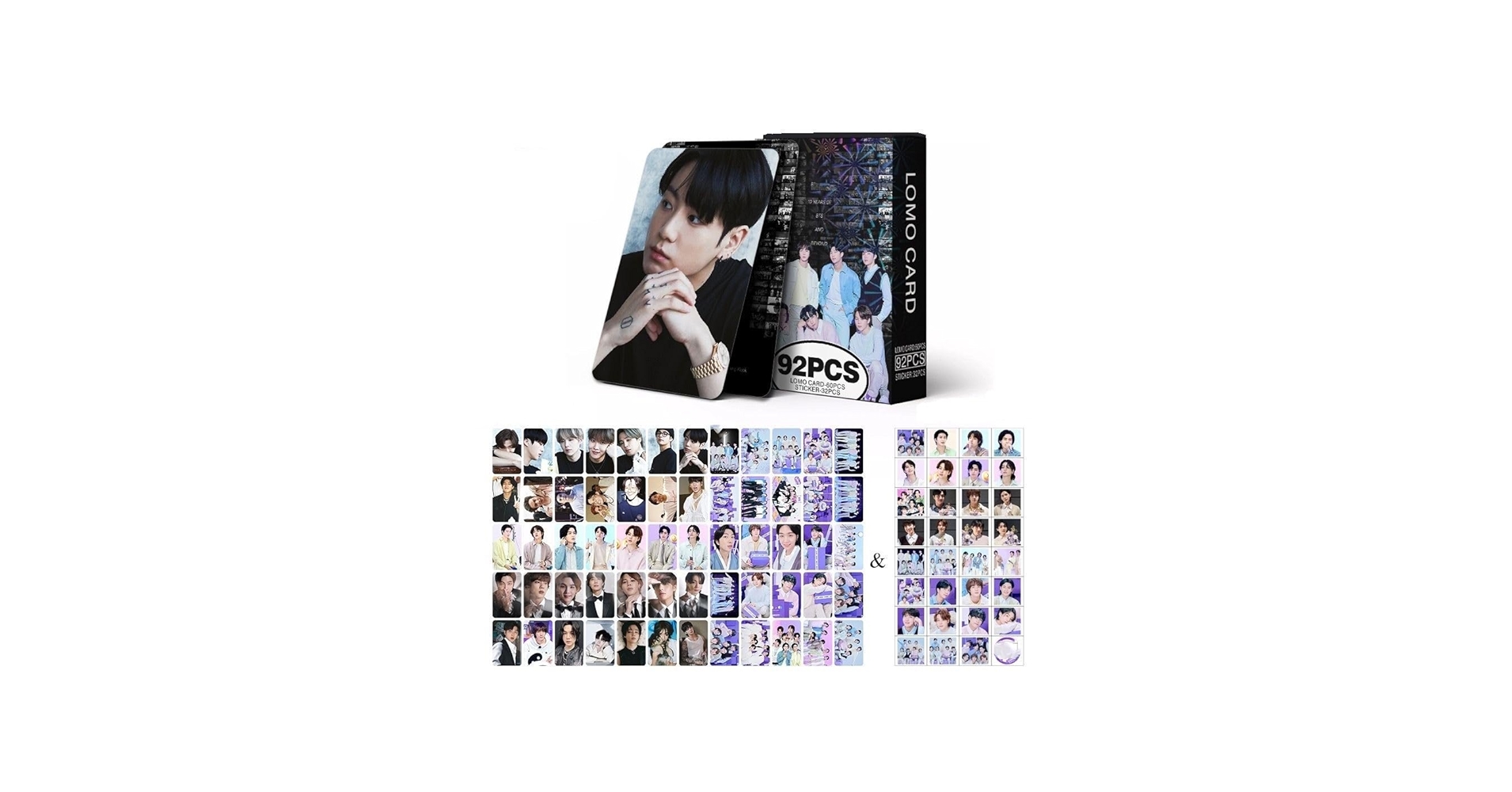 Amazon.com: SCISSH 92PCS V JUNGKOOK Jimin JIN Suga J-HOPE RM 60pcs