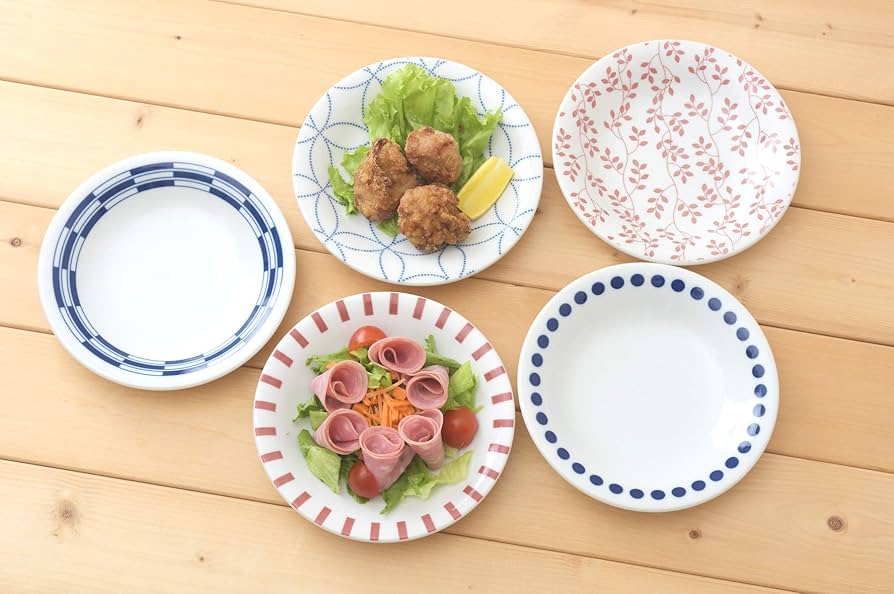 陶器製皿 5枚セット 直径約15cm 一部欠けあり