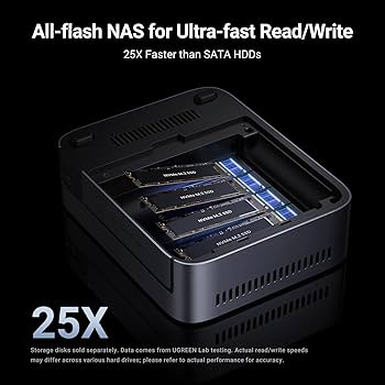 Amazon.com: UGREEN NAS DXP480T Plus 4-Bay All-Flash SSD NAS, Intel