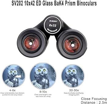 Amazon.com : SVBONY SV202 8x32 ED Binocular, IPX7 Waterproof