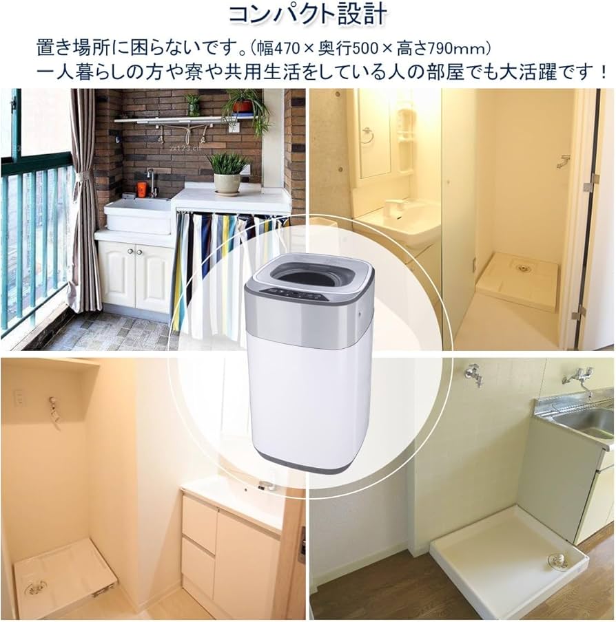 Amazon.co.jp: BESTEK 洗濯機 小型洗濯機 コンパクト洗濯機 全自動 縦