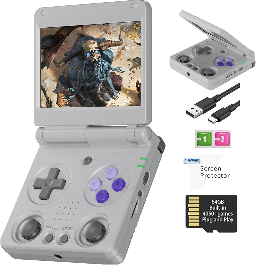 Amazon.com: RG34XXSP Retro Handheld Game Console Linux 3.4 inch