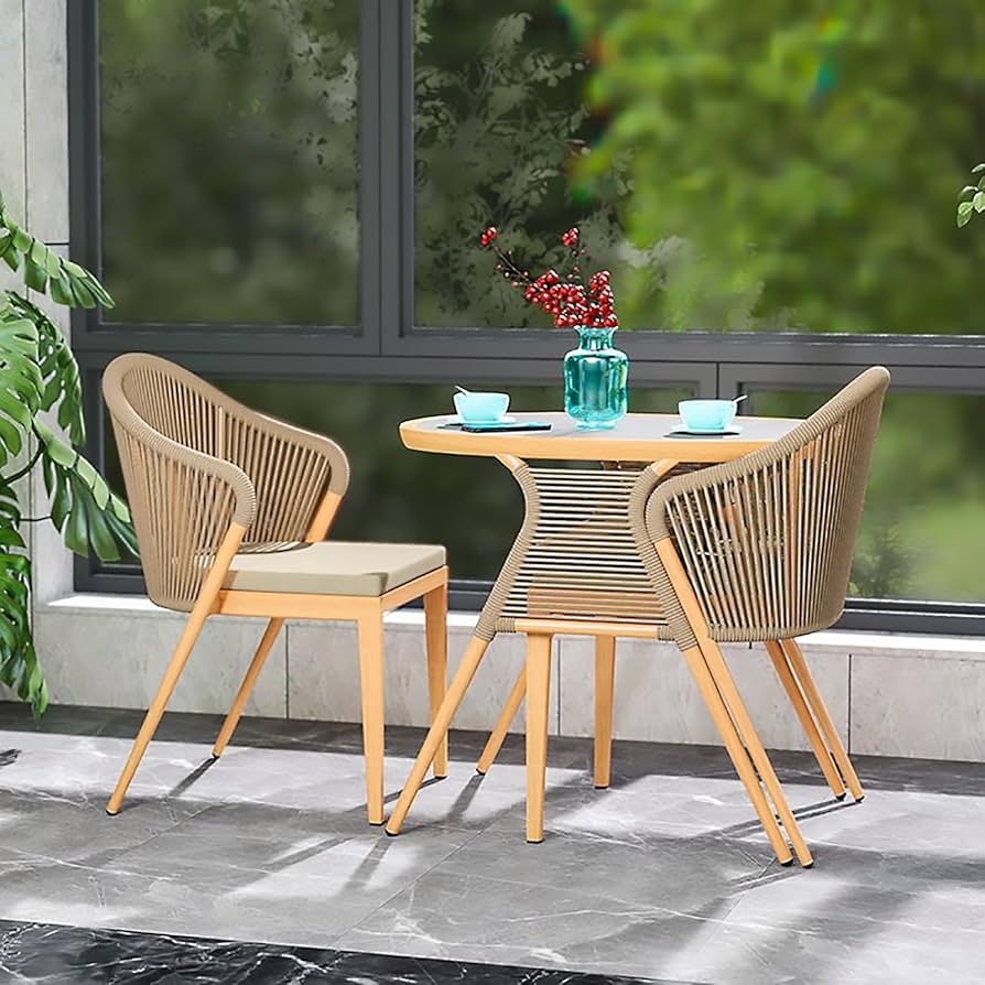 Amazon.co.jp: アルミ製 ガーデンテーブルセット ラタン ガーデン