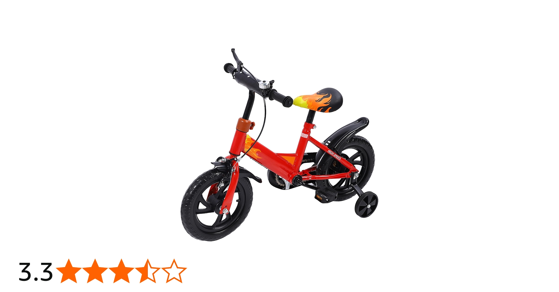 Amazon | 補助輪付き12インチ子供用自転車、高炭素鋼子供用スポーツ