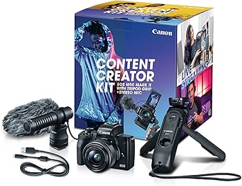 Amazon.com : Canon EOS M50 Mark II Content Creator Kit, Mirrorless