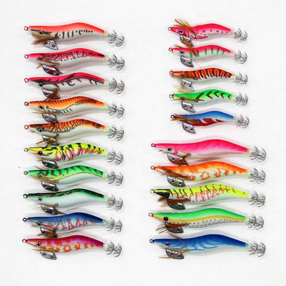 Amazon | エギ 20本 セット 2.0/2.5/3.0号 エギング用 エギ アオリイカ