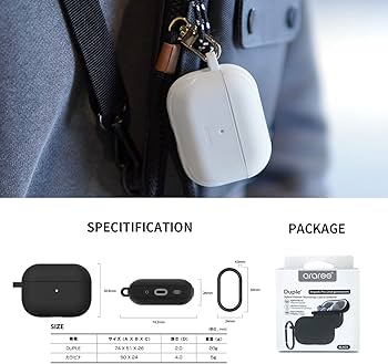 Amazon | araree AirPods Pro 2 ハイブリッド ケース ハード DUPLE