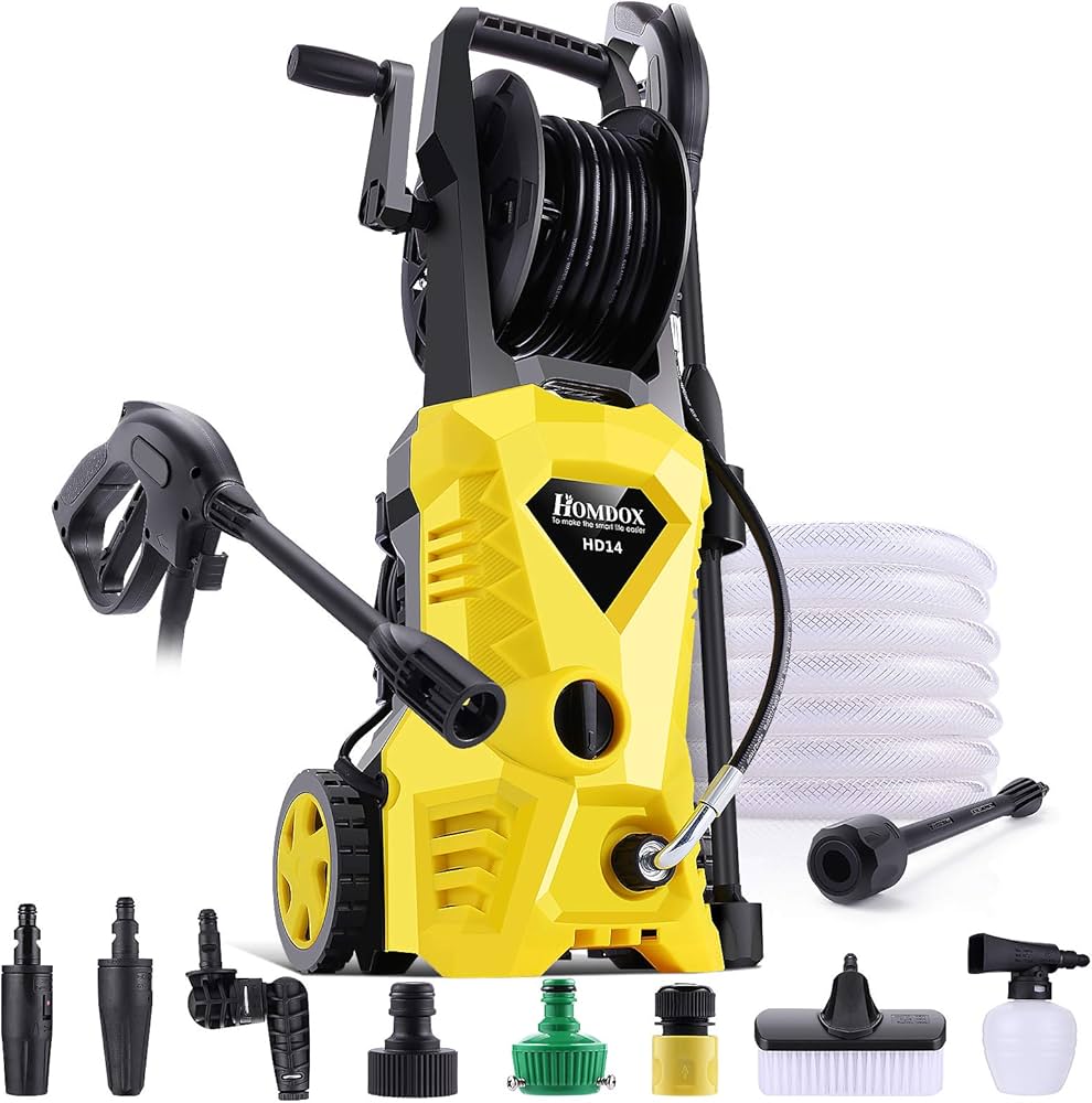 Amazon | 高圧洗浄機 高圧洗車機1500W 最大吐出圧力12MPa 【 ホース