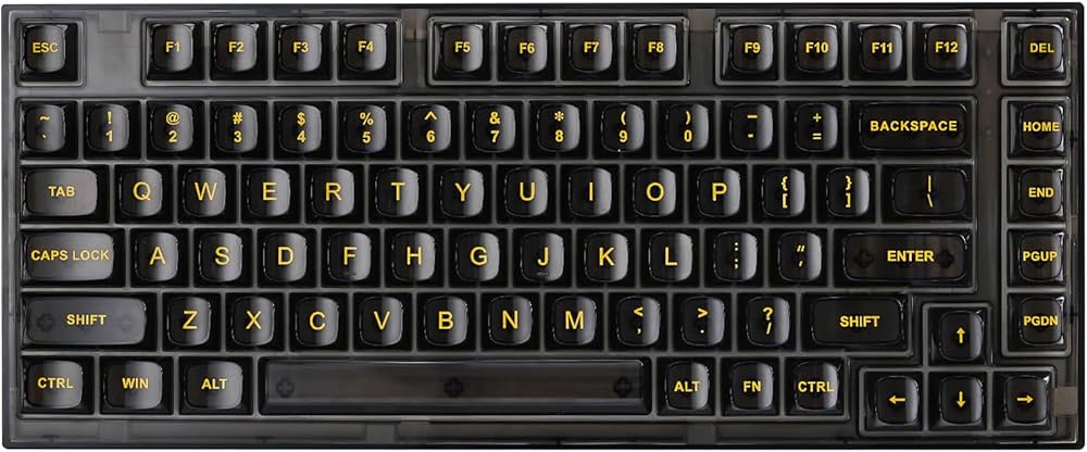 Amazon | YUNZII X75 ホットスワップメカニカルキーボード 透明なキー