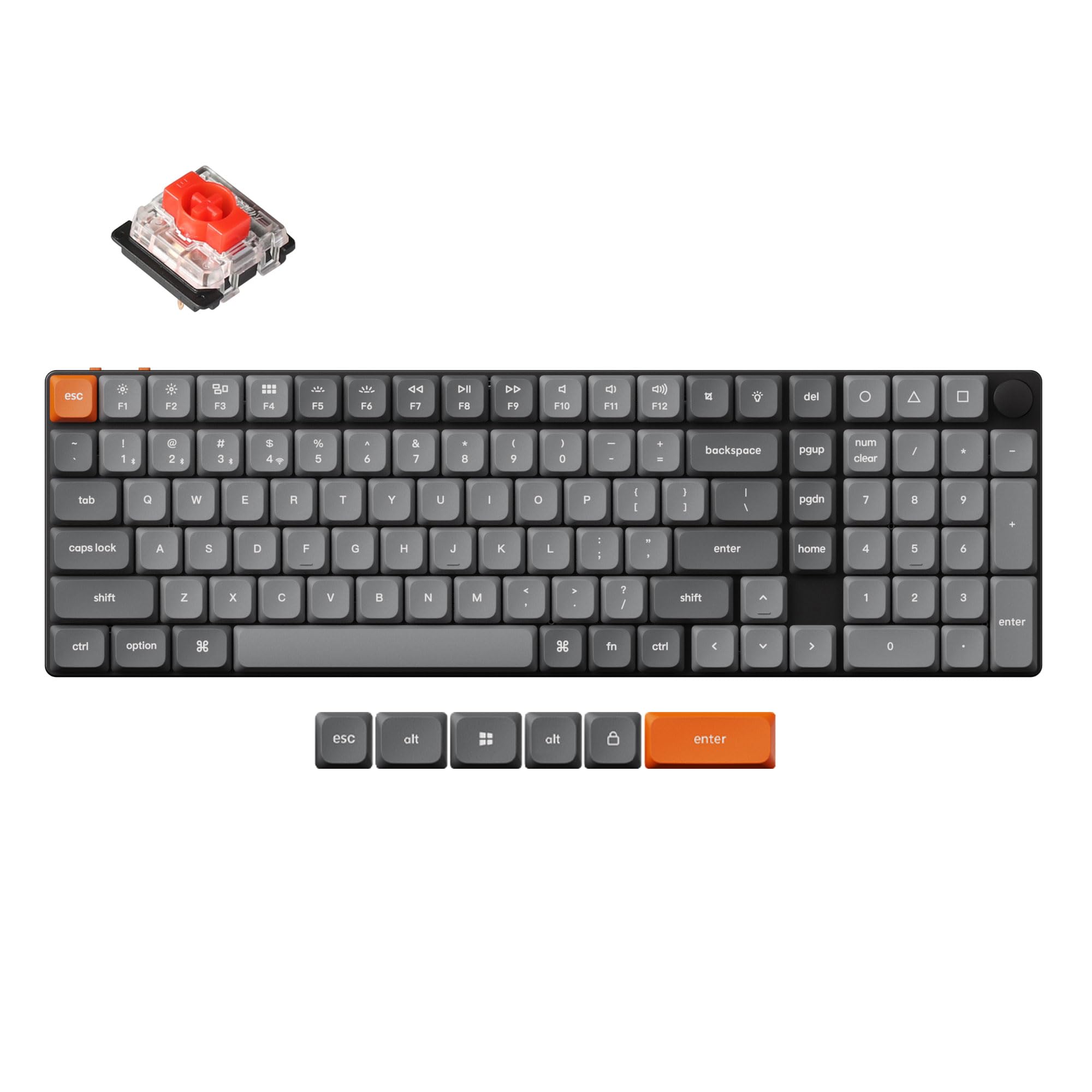 Keychron K17 Max Custom Mechanical Keyboard, Programmable Knob