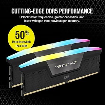 CORSAIR Vengence RGB DDR5 RAM 32GB (2x16GB) 6000MHz CL36-44-44-96