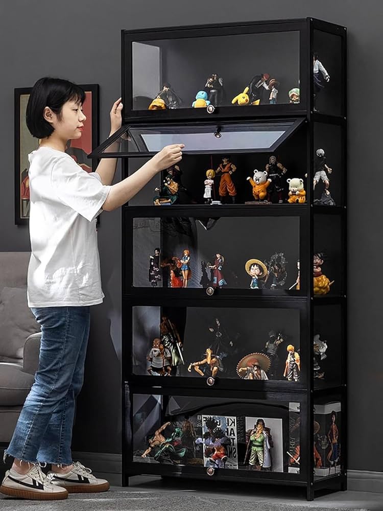 Amazon.co.jp: アクリル ショーケース 天然竹製コレクションケース