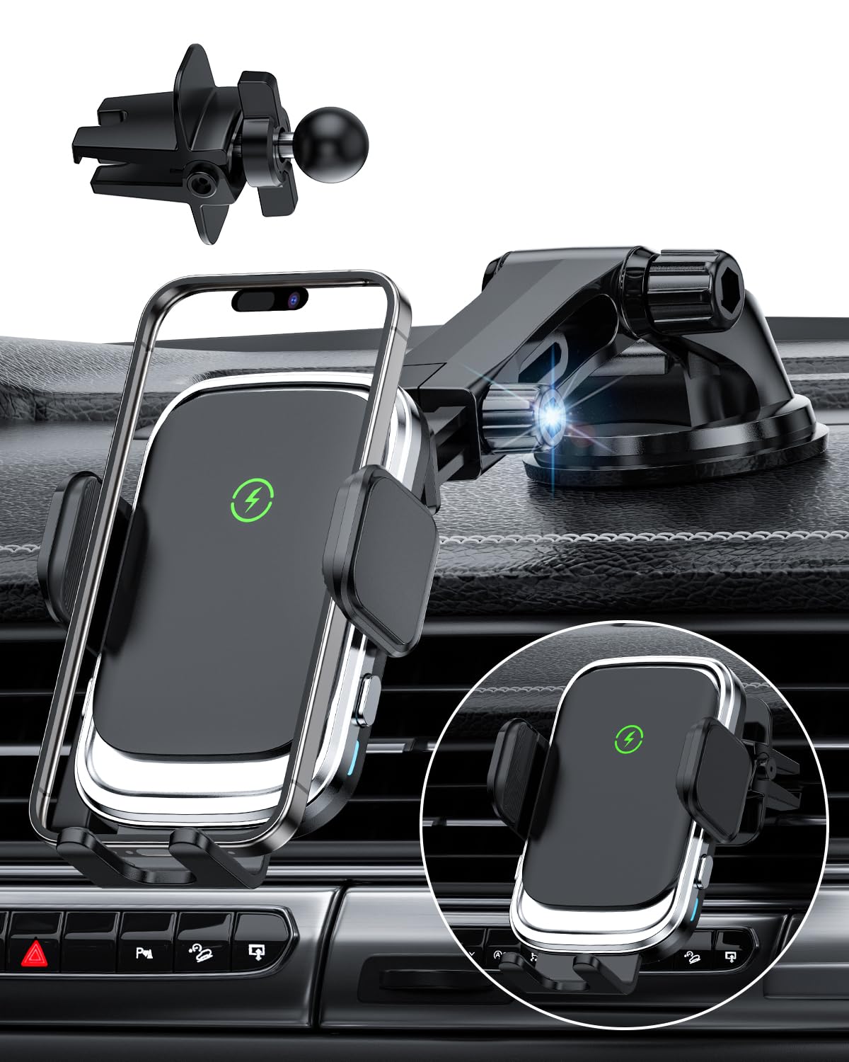 Amazon.co.jp: JOYYTECH 車載スマホホルダー ワイヤレス充電 15W