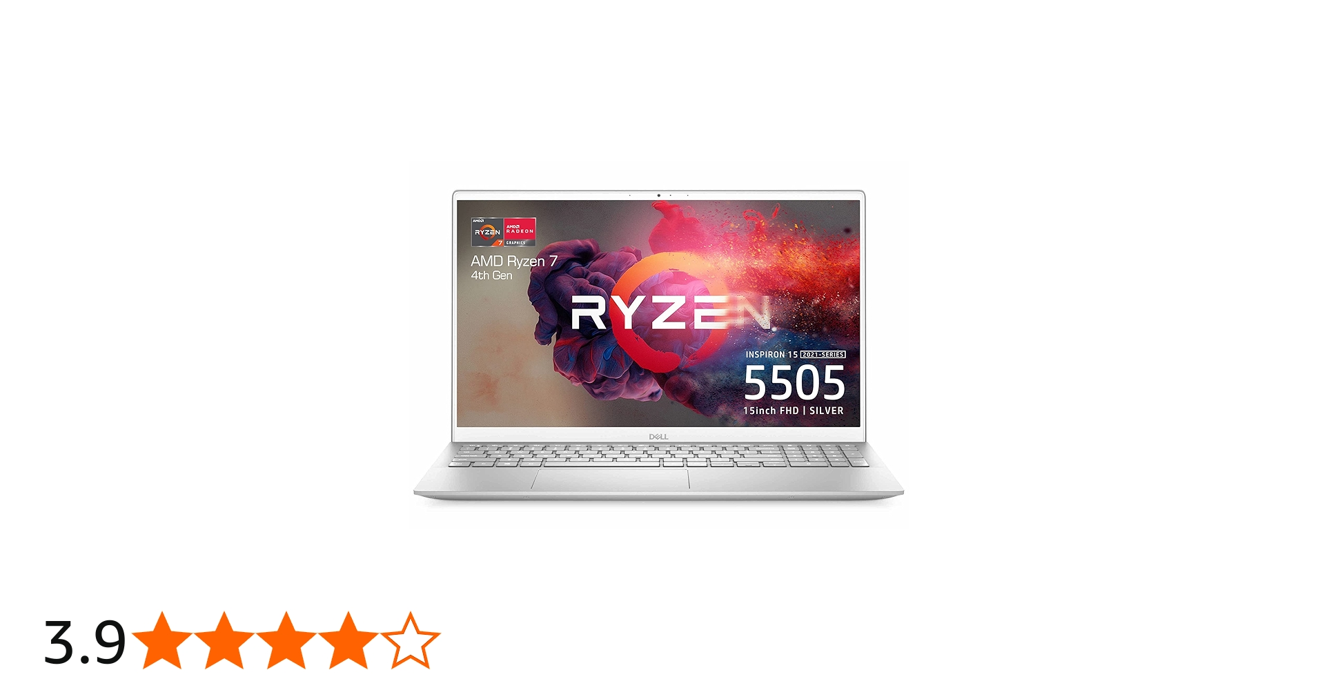 Dell Inspiron 5505 Laptop AMD Ryzen(TM) 7 4700U 8GB DDR4 256GB M.2