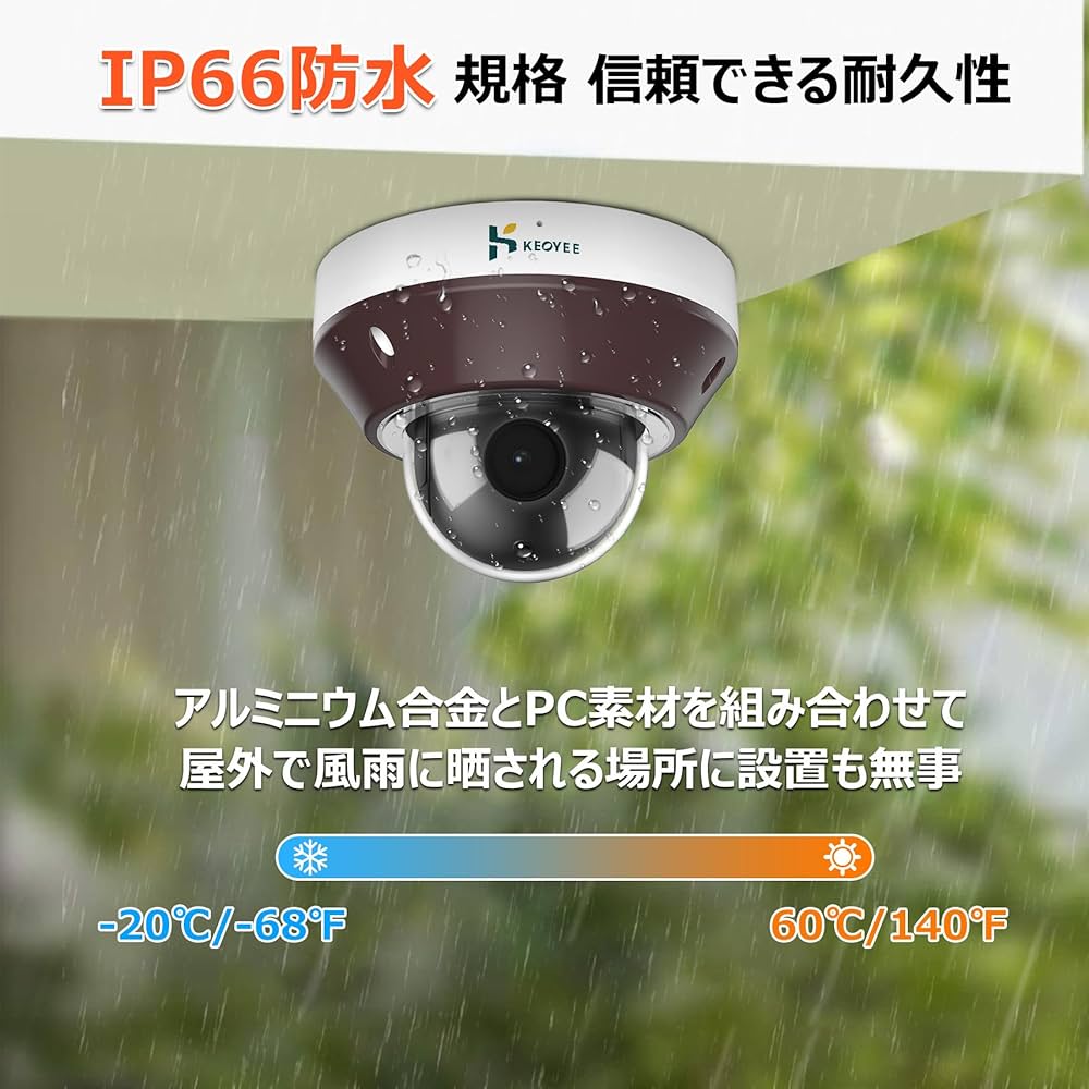 Amazon.co.jp: 【多機能600万画素防犯カメラ】Keoyee 360°PTZ機能搭載
