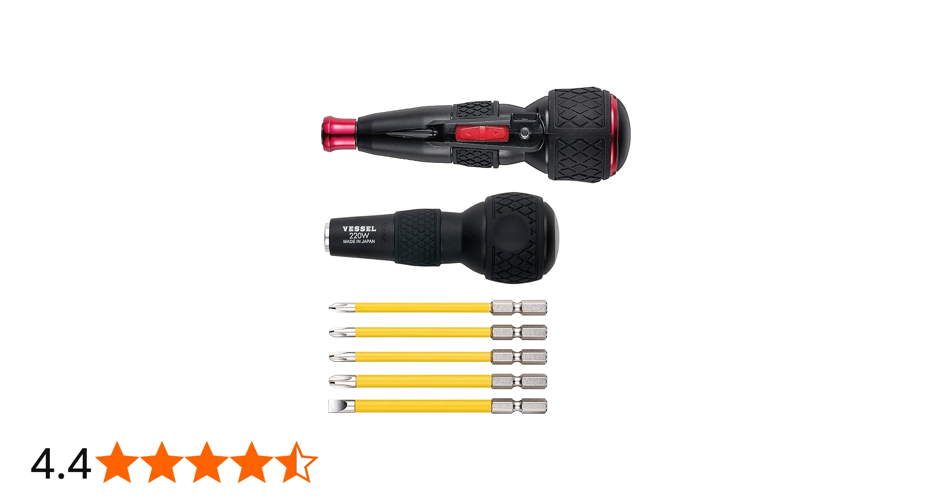 Amazon | ベッセル(VESSEL) 電動 ボールグリップ ドライバー ビット5本