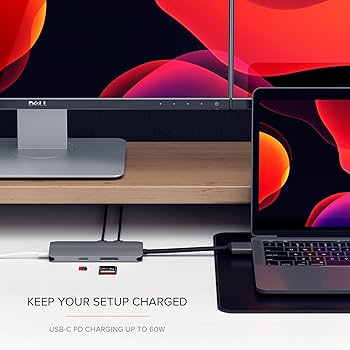 Amazon.com: Satechi USB C Hub Dual Multimedia Adapter, USB C