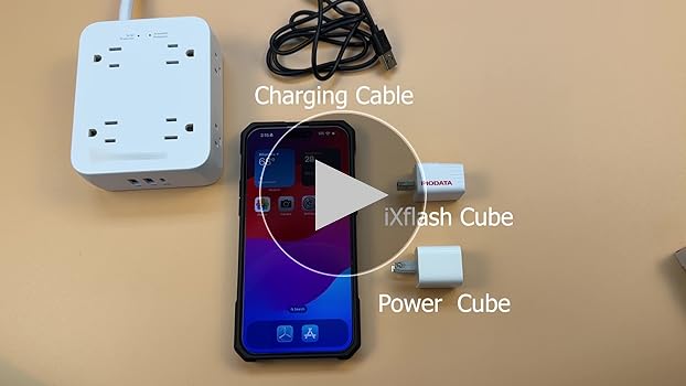 Amazon.com: Piodata iXflash Cube Auto Photo Backup While Charging