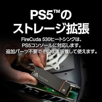 Amazon | Seagate FireCuda 530 M.2 内蔵 SSD ヒートシンク付き 【PS5