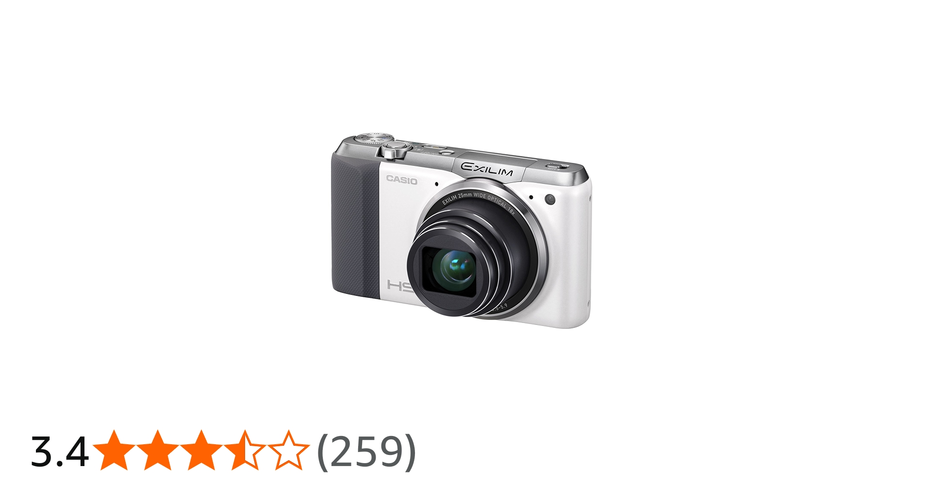 Amazon | CASIO デジタルカメラ EXILIM 1610万画素 18倍 ホワイト EX