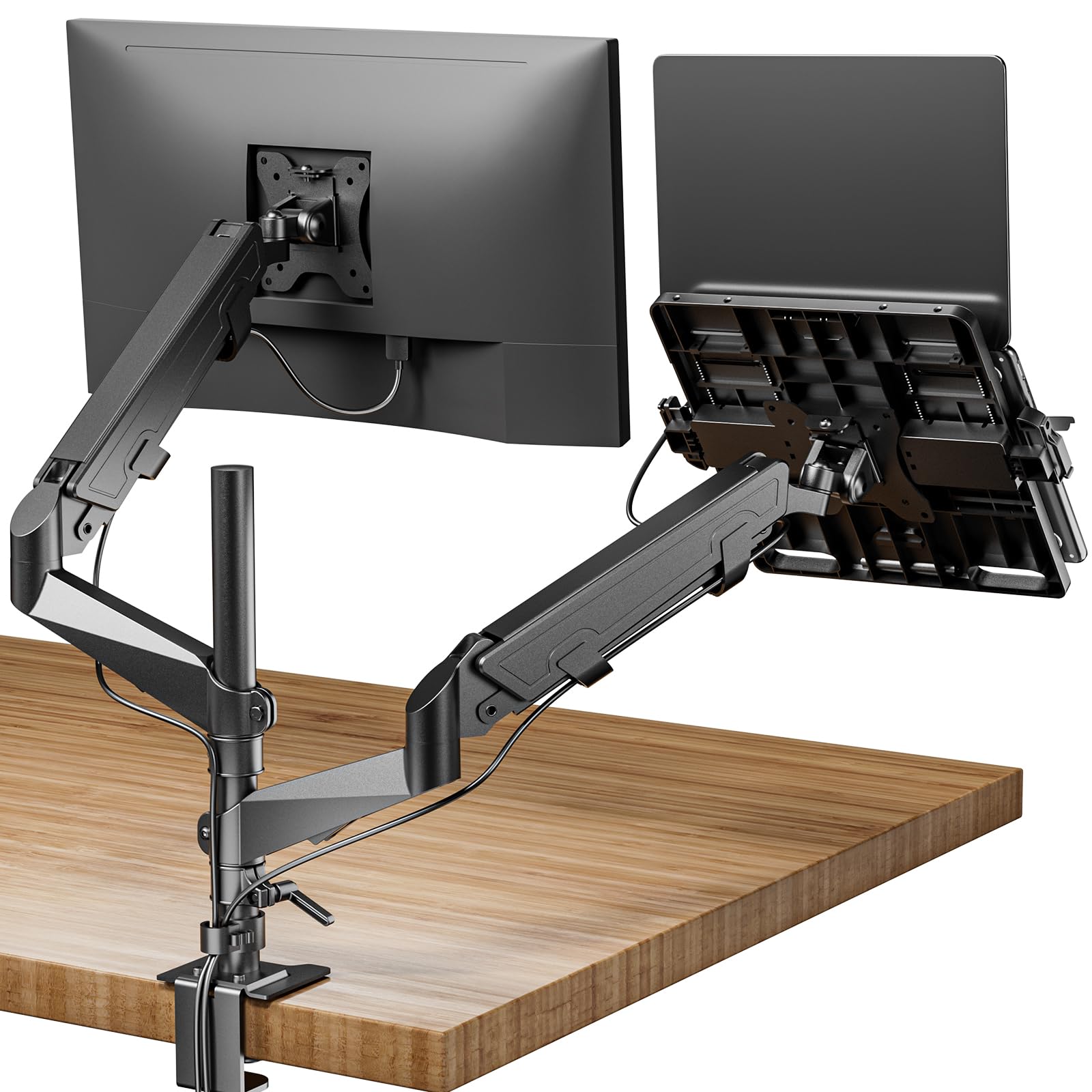 Amazon.co.jp: 工匠藤井 デュアル ノートパソコン/モニターアーム