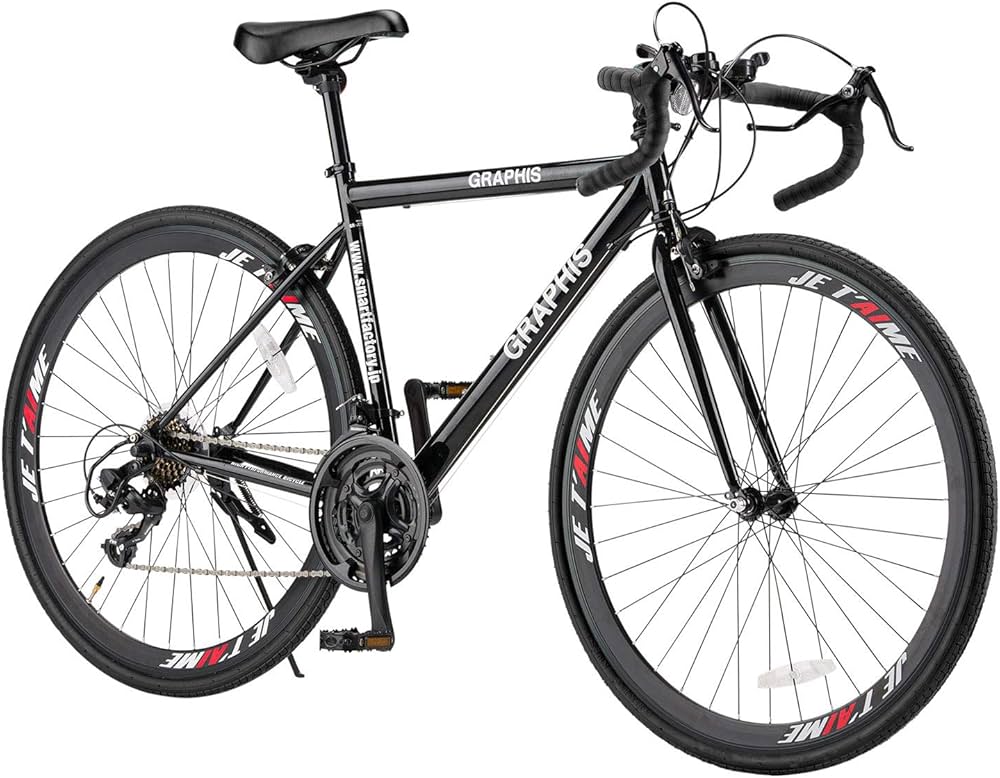Amazon | GRAPHIS(グラフィス) ロードバイク 700x28C 21段変速