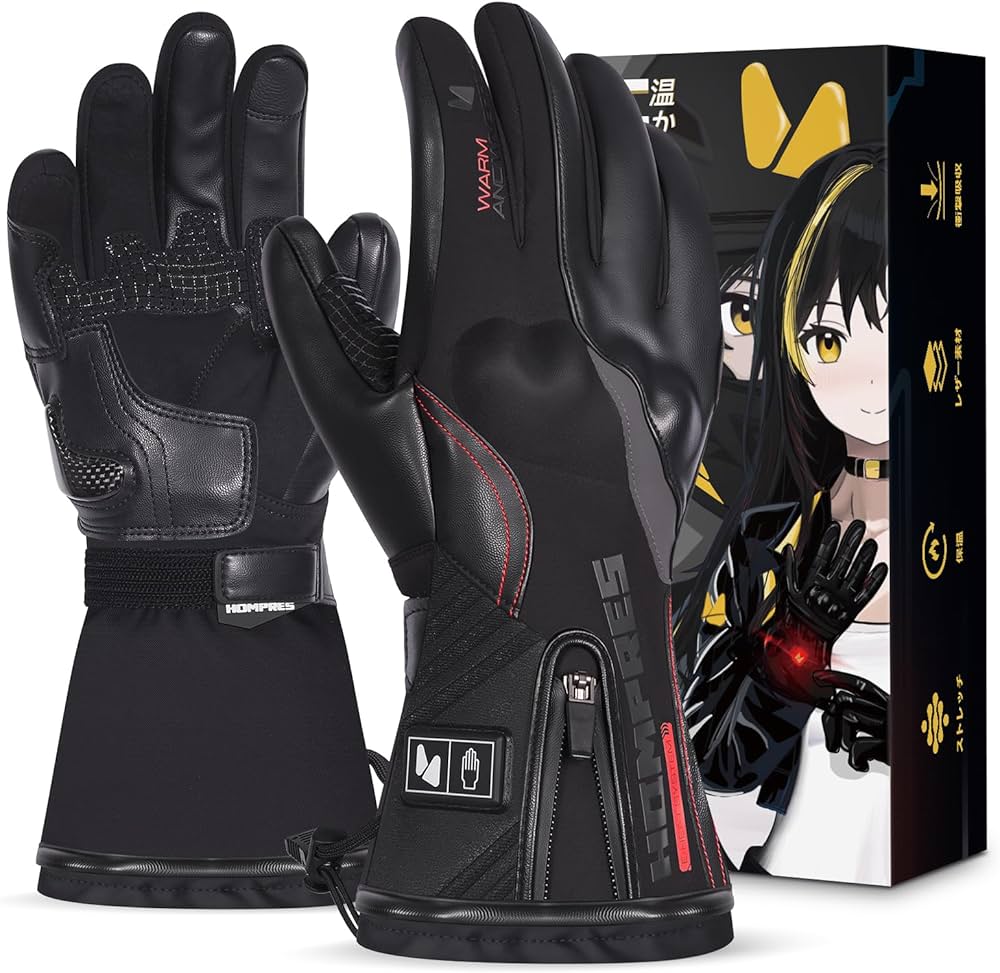 Amazon.co.jp: Hompres 電熱グローブ 11.1V両面全体発熱 手のひらと同