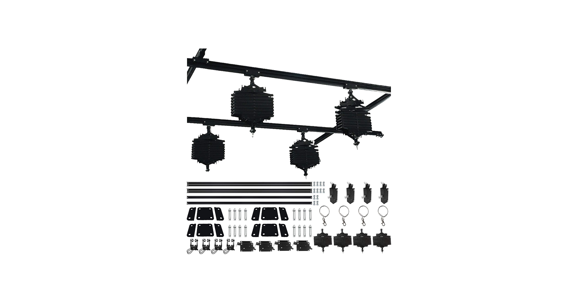 Amazon | 天井吊りレールシステム 撮影天井吊り下げ 1.5m*1.5m 放送局